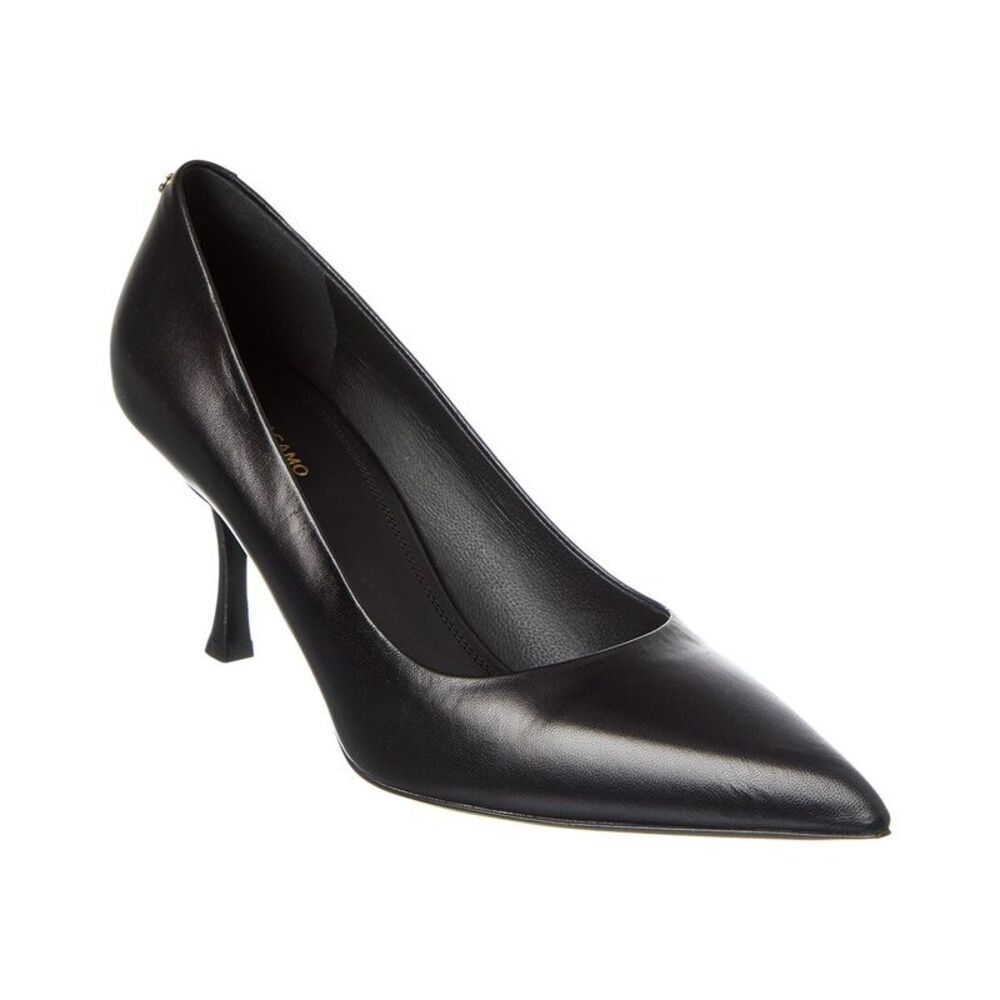 Ferragamo Elydea Leather Pump, Black